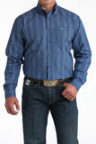 Cinch Men's Blue Print Shirt
