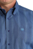 Cinch Men's Blue Print Shirt