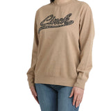 Cinch Women's Heather Brown Logo Pullover Sweatshirt
