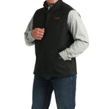 Cinch Men's Black Western Full Zip Vest