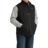 Cinch Men's Black Western Full Zip Vest