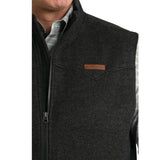 Cinch Men's Black Western Full Zip Vest