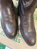 R. Watson Men's Ranch Dessert Cafe Brown Oiled Boot