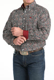 Cinch Men's Navy Paisley Shirt