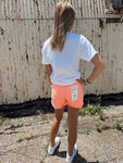 Risen Mid Rise Shorts / Coral