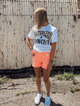 Risen Mid Rise Shorts / Coral