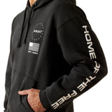 Ariat Men’s Sponsor Patriot Charcoal Heather Hoodie
