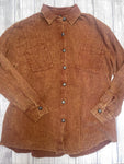 Acres Button Up Shirt-Brown