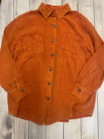 Acres Button Up Shirt-Spice