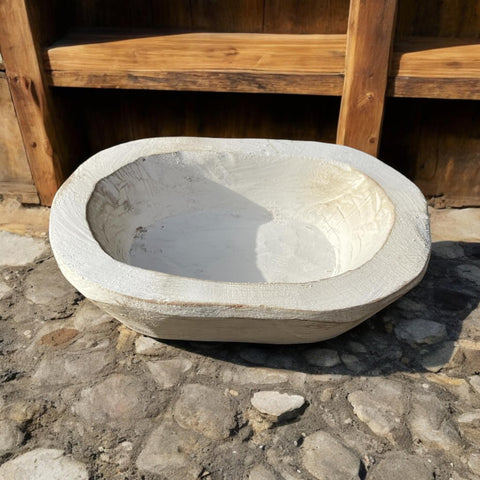 White Wooden Mini Bowl