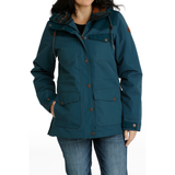 Cinch Womens Barn Coat-Teal