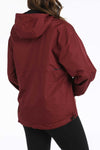 Cinch Womens Burgundy Rain Jacket