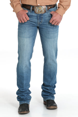 Cinch Men’s Ian Stretch Jeans-Medium Stonewash