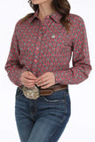Cinch Women's Pink Geo Print Arenaflex Shirt