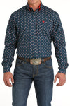 Cinch Men's Navy Flag Shirt