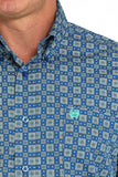 Cinch Men's Royal Geo Print Shirt