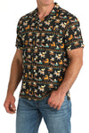 Cinch Men's Funny Farm Camp Shirt