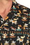 Cinch Men's Funny Farm Camp Shirt