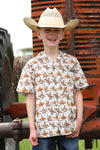 Cinch Boy’s Dinosaur Camp Shirt