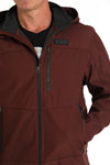Cinch Men’s Burgundy Bonded Hooded Jacket