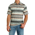 Cinch Men’s Multicolored Striped Arenaflex Polo