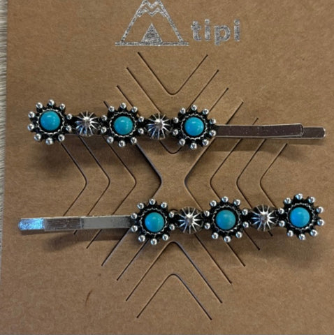 Turquoise Hair Pin Set