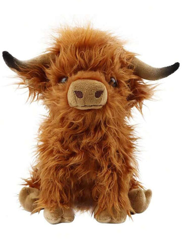 Highland Stuffed Cow-Brown
