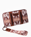 Wrangler Allover Aztec Dual Sided Pint Canvas Wallet