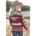 Cinch Women's Red Thunderbird Cardigan