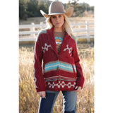 Cinch Women's Red Thunderbird Cardigan