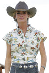 Cinch Women's Cream Cowboy Print Shirt