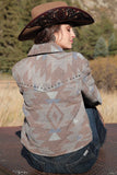 Cruel Women’s Tweed Tan Trucker Jacket