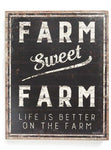 Farm Sweet Farm Box Sign