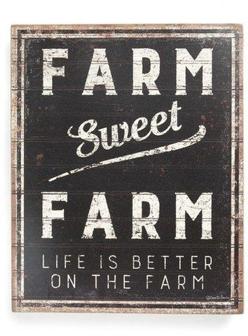 Farm Sweet Farm Box Sign