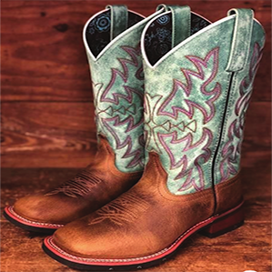 Western Boots with team and brown leather option