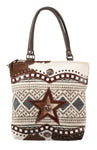 Star Canvas & Hair On Tote