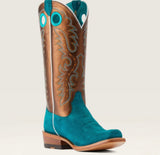 Ariat Women’s Futurity Boon Turquoise Roughout Boot