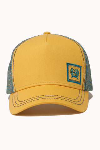 Cinch Women's Gold Turquoise Trucker Cap