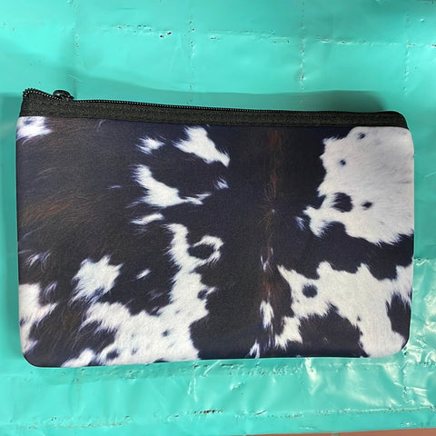 Cow Print Zipped Up Bag