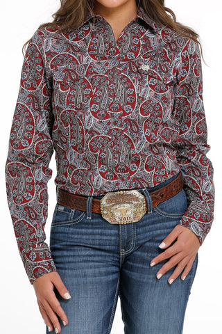 Cinch Women’s Burgundy Paisley Shirt