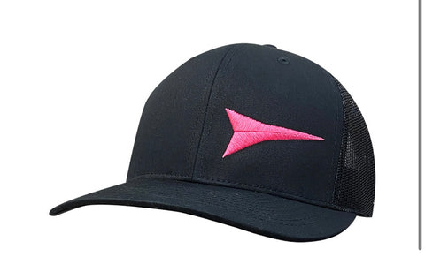 Fast Back Black Mesh Pink Rocket