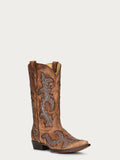 Corral Men’s Honey/Grey Inlay & Embroidery Boot