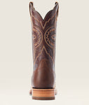 Ariat Men’s Broncy Antique Saddle Full Quill Ostrich Boot