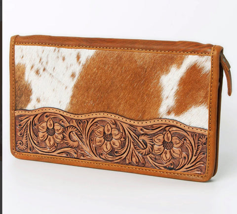 American Darling Hand Tooled Hair On Jewerly Case