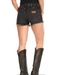 Wrangler Bailey High-Rise Black Denim Shorts