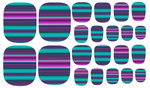 Crazy Serape Pedicure Nail Polish Strips