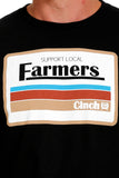 Cinch Support Local Farmers Black Tee