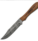 Damascus Fixed Blade Acacia Wood Handel Knife