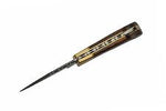 Damascus Lockback Wood Knife & Sheath
