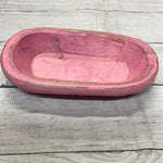 Pink Mini Wooden Dough Bowl